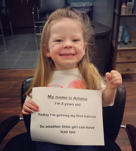This 3-Year-Old Cut Off Most Of Her Hair After Seeing A Sick Little Girl Who Had None